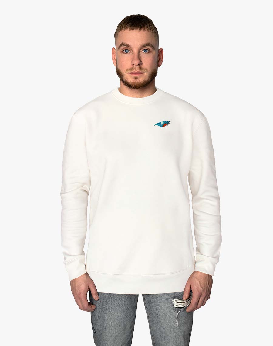 Sweter Raptor Classic - Sweater - White - Raptor – LumenGarments